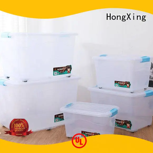 HX0030461 Clear Plastic Storage Box with Wheels 30L, 40L, 70L, 120L, 180L