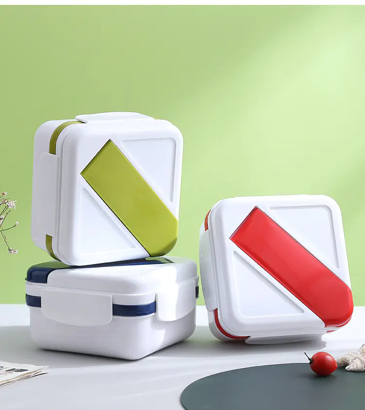 Stylish and Simple Double-Decker Lunch Box: Making Your Lunchtime More Comfortable