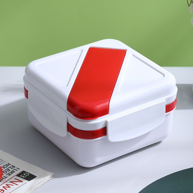 Stylish and Simple Double-Decker Lunch Box