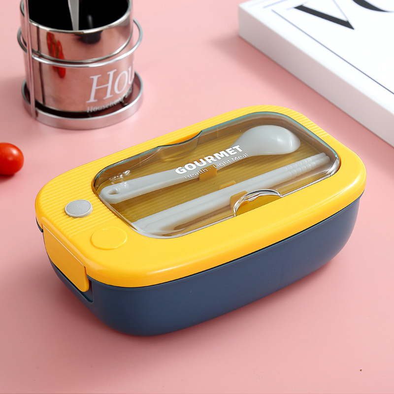 Student Essentials: Three Color Optional Rounded Rectangular Lunch Box
