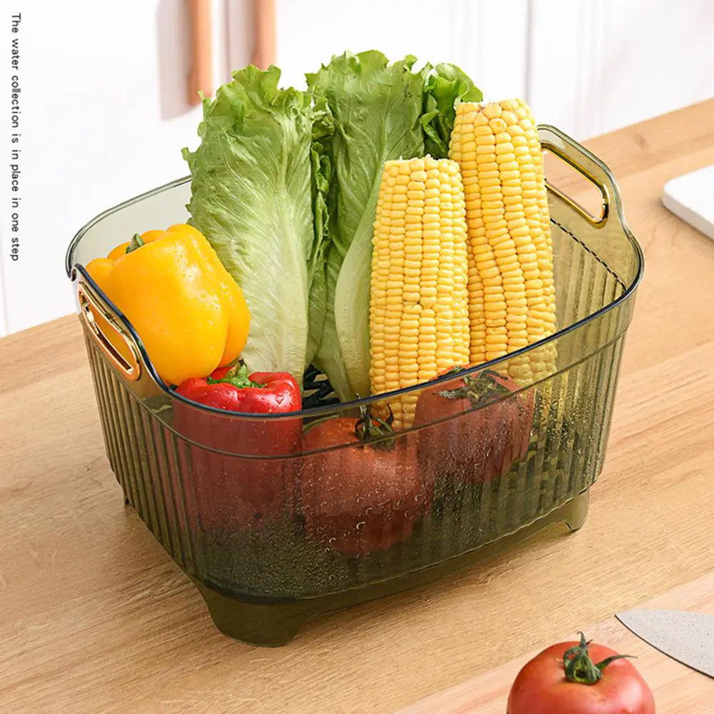 Transparent Storage Sieve, Fruit and Vegetable Drainer