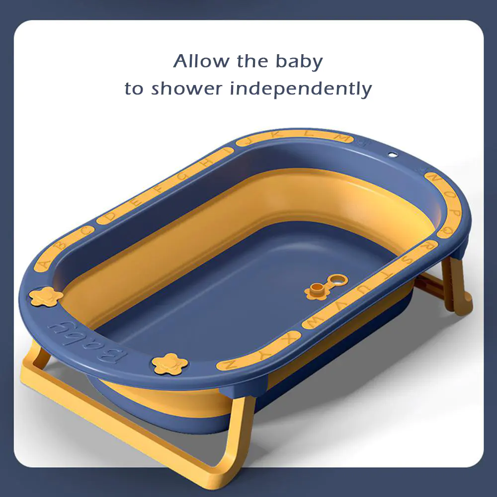 Your Baby's Bath Time Buddy: Multi-Functional Foldable Kids' Bathtub