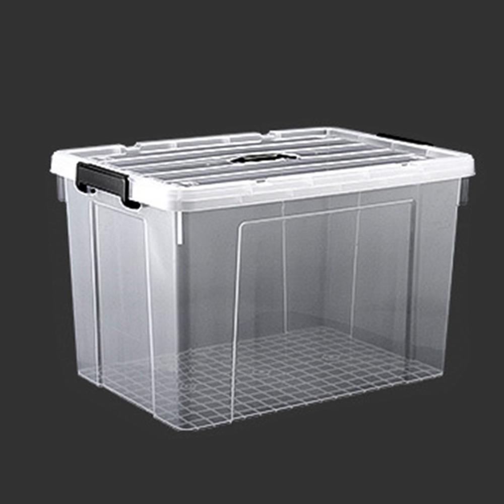 Large Latch Transparent Clothing Storage Box with Handle