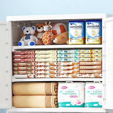 Little Bear Pattern, Charming Multi-Layer Baby Storage Drawer Cabinets