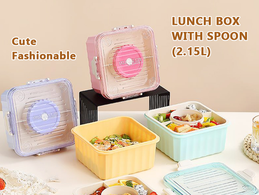 Japanese Simplicity Aesthetics, One Layer Good Bento - Plastic Japanese Single-Layer Lunch Box