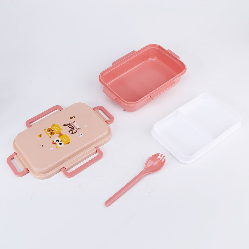 Whimsical Dining: Cartoon Owl Lunch Box for Children