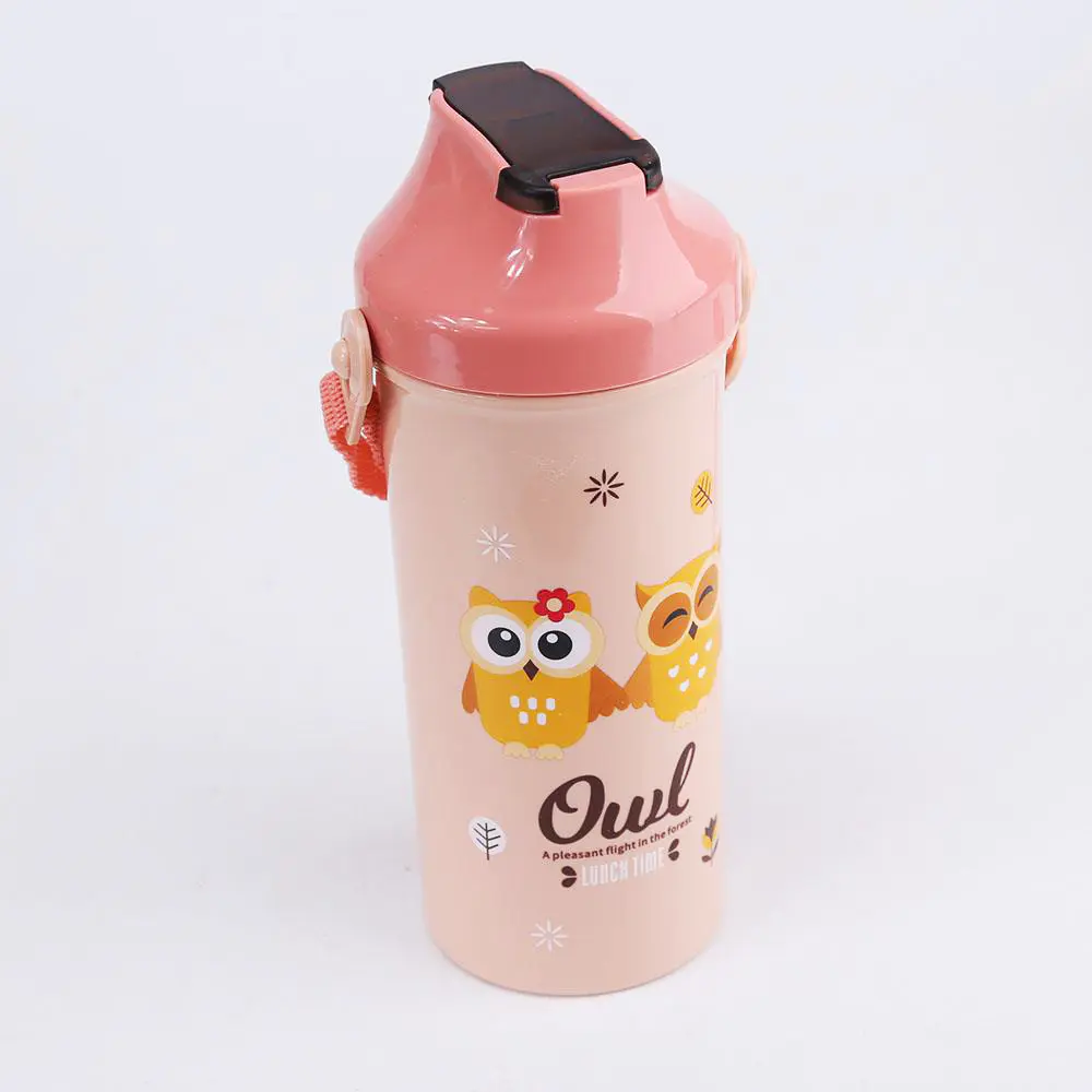 Owl Children's Water Bottle，Refreshing Summer Drinking Bottle