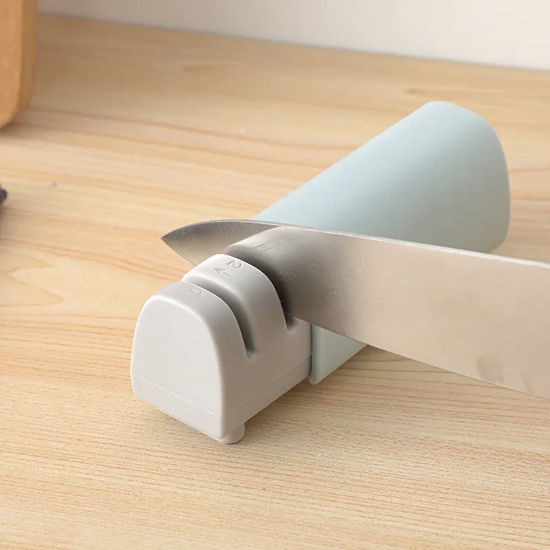 Home Dual-Stage Manual Knife Sharpener, Quick Sharpening