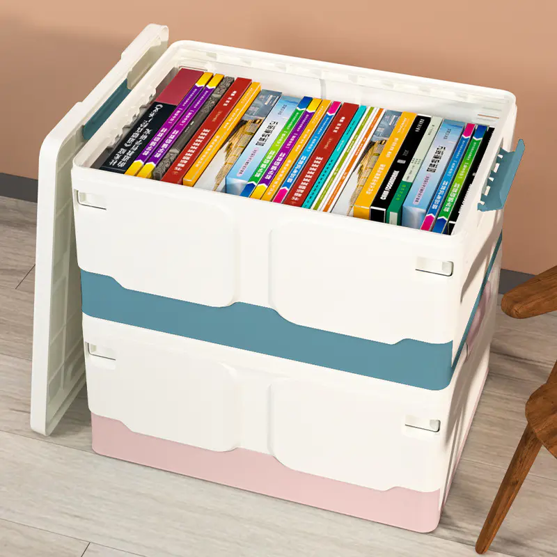 Foldable Storage Box, Large Book and Stationery Storage Box