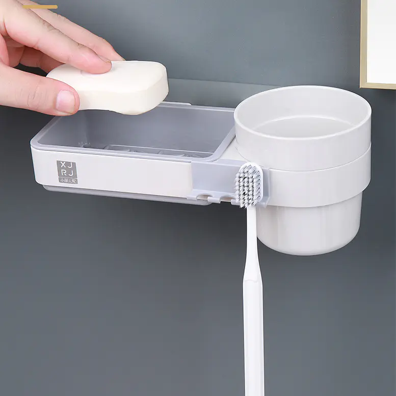Long-Style Wall Mounted Soap Box, Wall Adhesive Soap Box without Installation