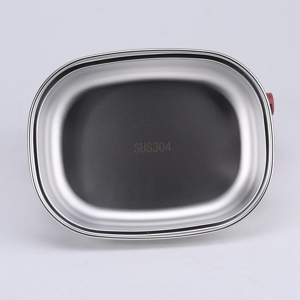 Top Quality Tasty Oval Double Layer Stainless Steel Lunch Box