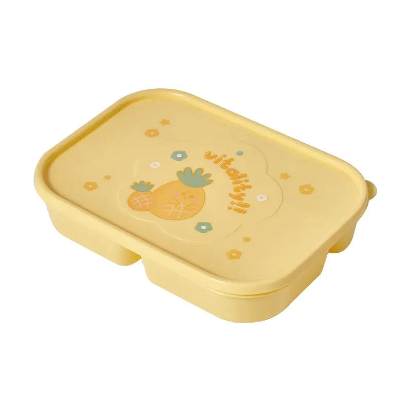 Factory Price Vitality Fruit Lunch Box (5 Compartment Lunch Box With Spoon And Fork) Wholesale-HongXing