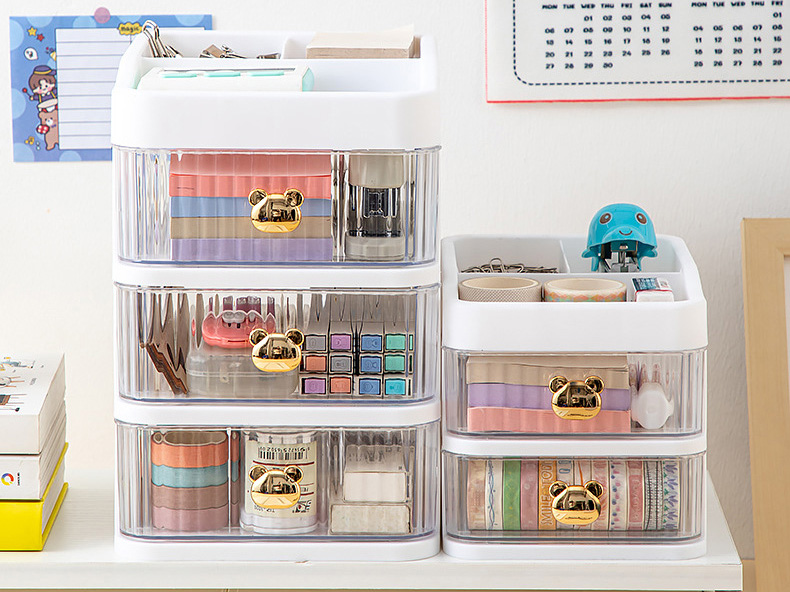 The Tidy Desk Magic: Multi-layered Storage Drawer Box