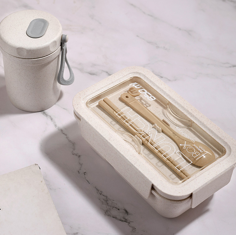 Japanese Microwave Lunch Box, Wheat Straw Bento Box