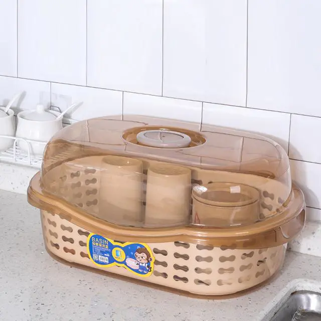 Drainage Baskets, Storage Basket with Built-in Drainage Screen