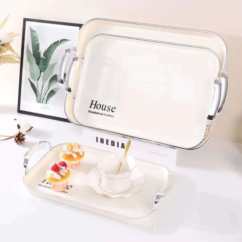 Rectangular/Circular White Tray, Plastic Commercial Display Tray