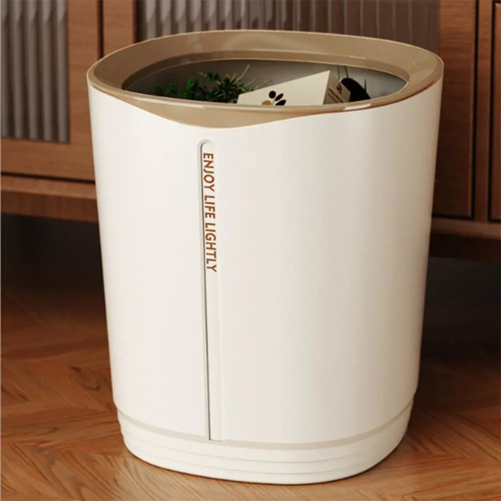 Modern Minimalist Trash Can, Office Plastic Creative Paper Bucket