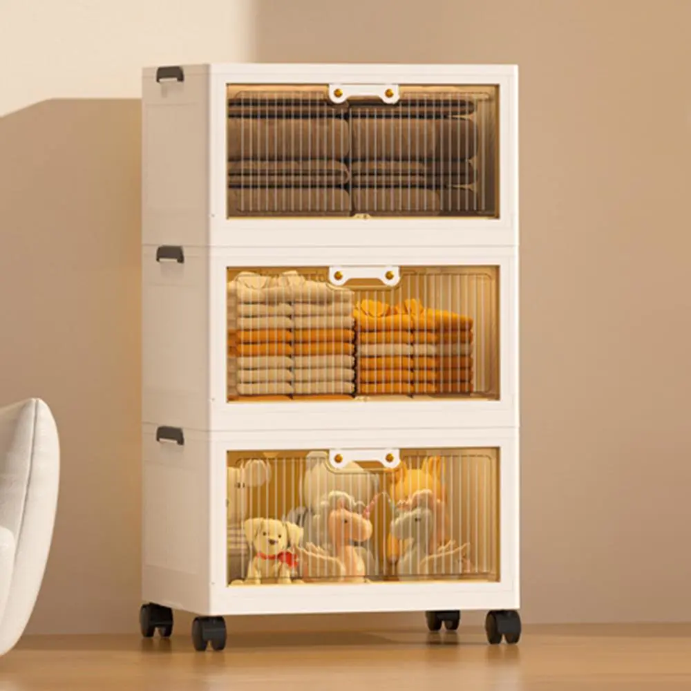 Children's Toy Wardrobe, Freely Assembled Folding Storage Cabinet
