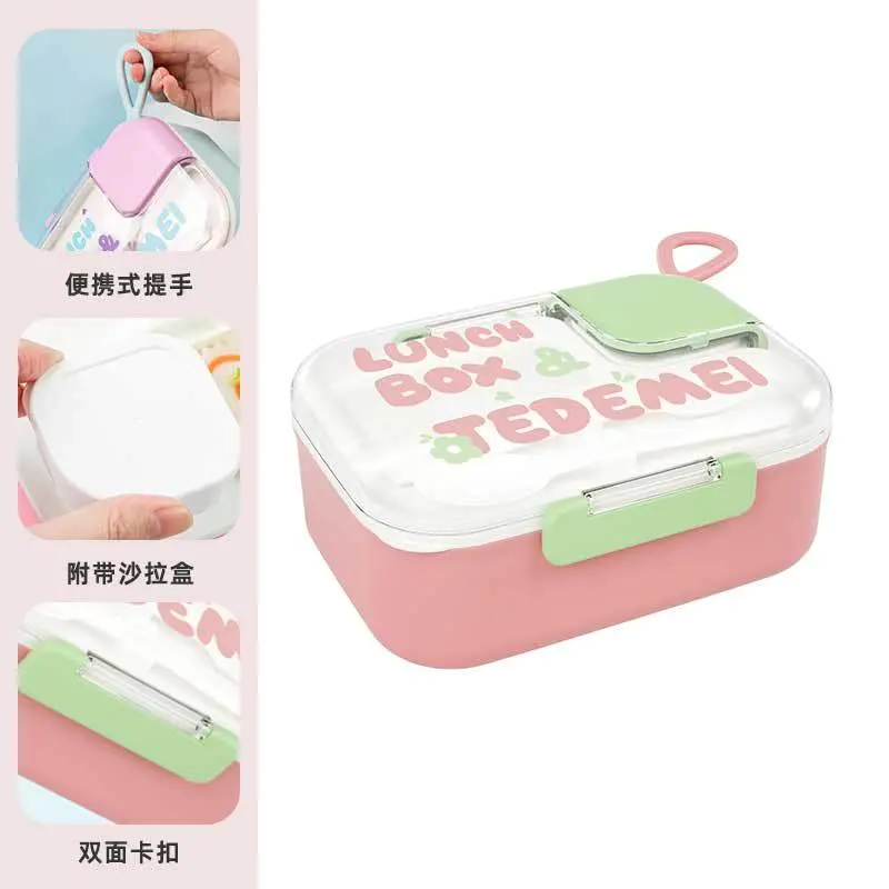 Children's Takeaway Plastic Lunch Box (with Spoon and Scissors)