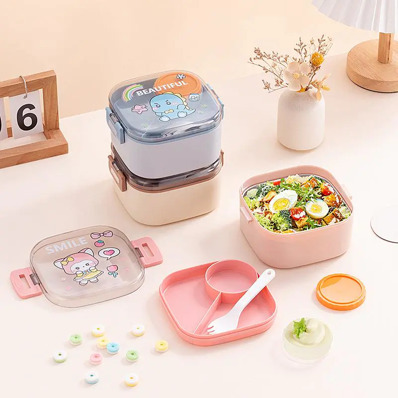 Square Salad Lunch Box, Student Specific Portable Lunch Box