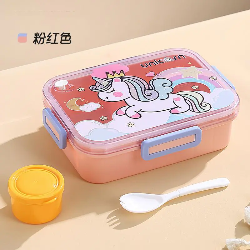 Astronaut Dinosaur Unicorn Lunch Box, Cartoon Microwave Portable Lunch Box