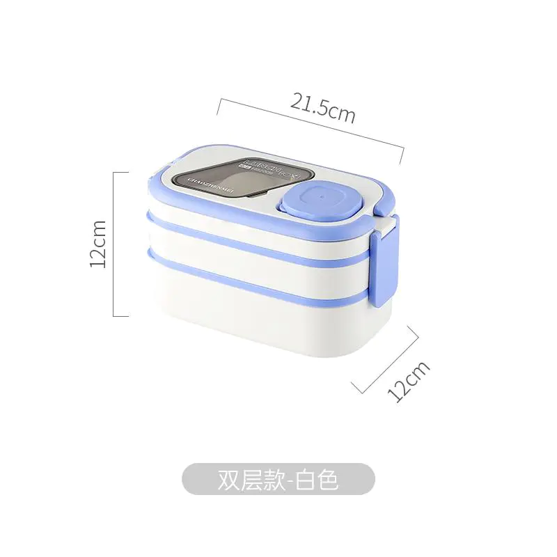 Double Layered Bento Box with Sauce Box