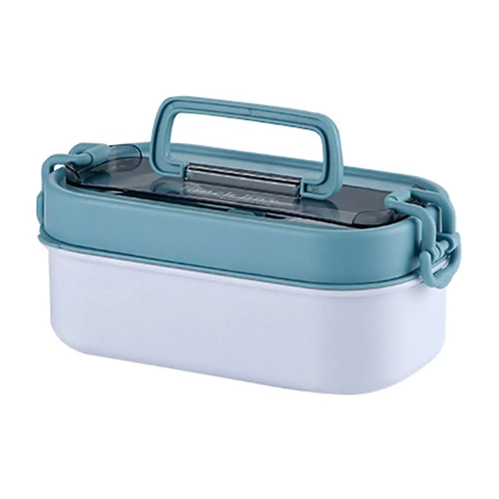 Double Layered Japanese and Korean Style Plastic Lunch Box