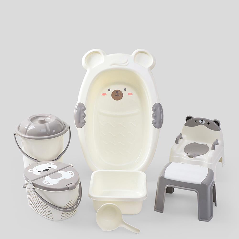 Infant Cartoon Bathtub Set