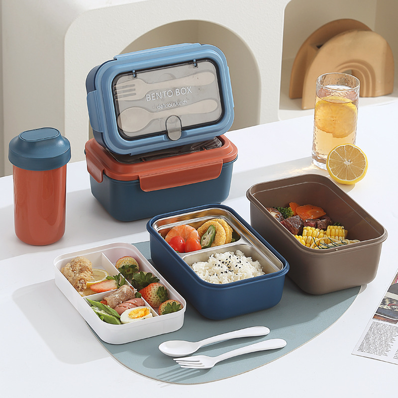 PP Material or Stainless Steel Material Nordic Style Bento Box